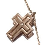 DAMIANI ダミアーニ ダイヤモンド クロス ネックレス K9PG