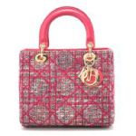 Dior ディオール レディディオール ツイード ピンク ストラップ付