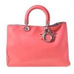 Dior ディオール ディオリッシモ カーフ ピンク ストラップ ポーチ