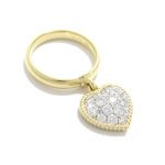 gimel ギメル ハートダイヤリング 0.881ct
