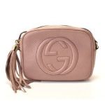 GUCCI グッチ ソーホー ショルダーバッグ ピンクベージュ タッセル