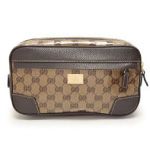 GUCCI グッチ ウエストポーチ GGクリスタル PVC 茶