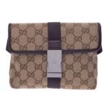GUCCI グッチ ウエストポーチ GGキャンバス ベージュ