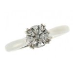 Harry Winston ハリーウィンストン PT950ダイヤリング 0.71ct D-VVS1-EX