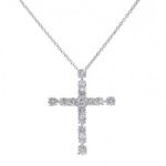 Harry Winston ハリーウィンストン マドンナ クロスネックレス ダイヤPT950
