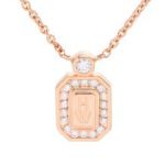 Harry Winston ハリーウィンストン HWロゴネックレス RG ダイヤ