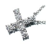 Harry Winston ハリーウィンストン ダイヤモンド クロス ネックレス
