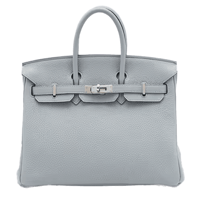 エルメス バーキン25 トゴ ブルーグラシエ シルバー