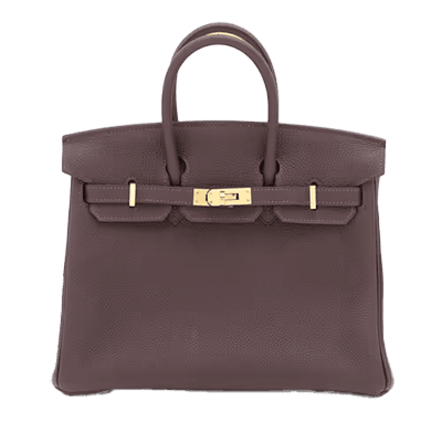 エルメス バーキン25 トゴ カカオ シルバー