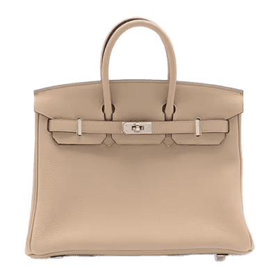 エルメス バーキン25 トゴ トレンチ シルバー