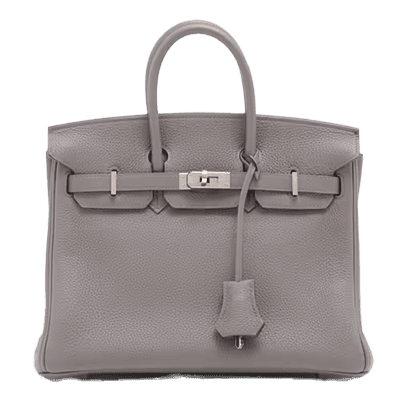 エルメス バーキン25 トゴ エタン シルバー