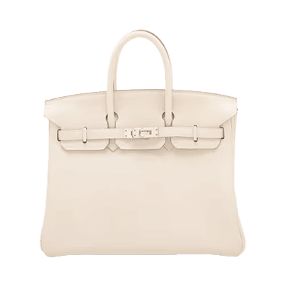 エルメス バーキン25 トゴ クレ シルバー