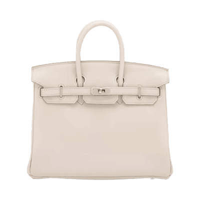 エルメス バーキン25 トゴ ベトン シルバー