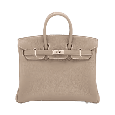 エルメス バーキン25 トゴ エトゥープ シルバー