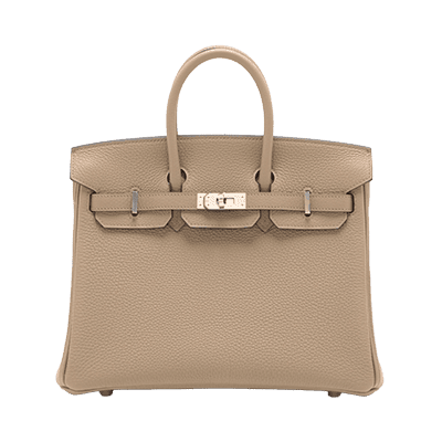 エルメス バーキン25 トゴ ベージュマルファ シルバー