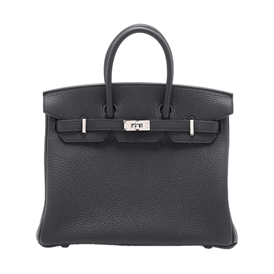 エルメス バーキン25 トゴ ブラック シルバー