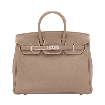 エルメス バーキン25 トゴ エトゥープ シルバー