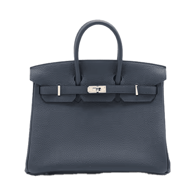 エルメス バーキン25 トゴ ブルーニュイ シルバー