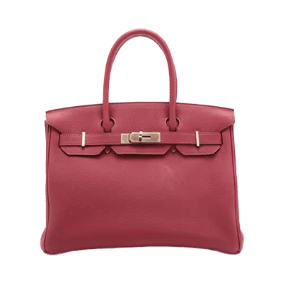 エルメス バーキン30 トゴ ルージュグレナ シルバー