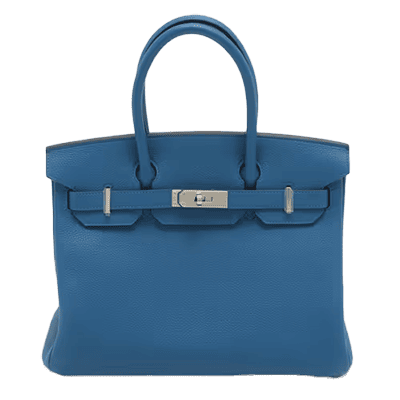 エルメス バーキン30 トゴ ブルーフランス シルバー