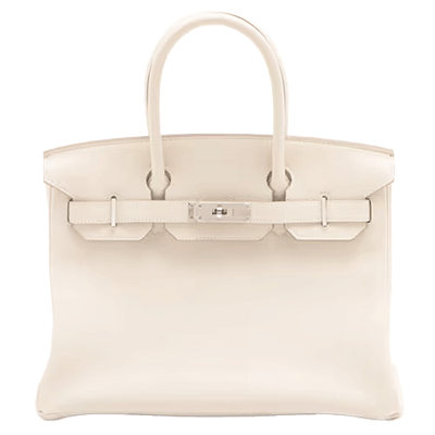 エルメス バーキン30 トゴ クレ シルバー