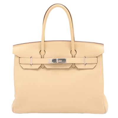 エルメス バーキン30 トゴ ベージュ シルバー