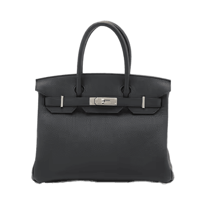 エルメス バーキン30 トゴ ブラック シルバー