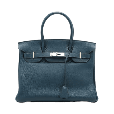 エルメス バーキン30 トゴ ブルードプリュス シルバー