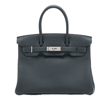 エルメス バーキン30 トゴ ヴェールフォンセ シルバー