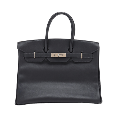 エルメス バーキン35 トゴ ネイビー シルバー