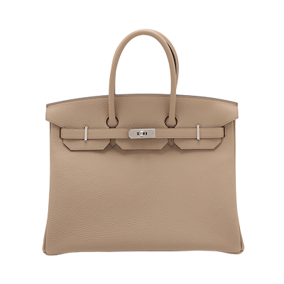 エルメス バーキン35 トゴ ベージュマルファ シルバー