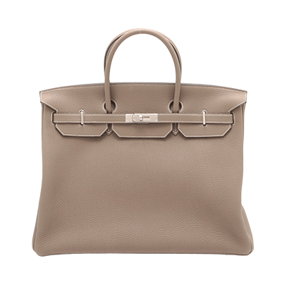 エルメス バーキン40 トゴ エトゥープ シルバー