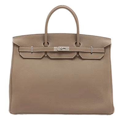 エルメス バーキン40 トゴ エトゥープ シルバー