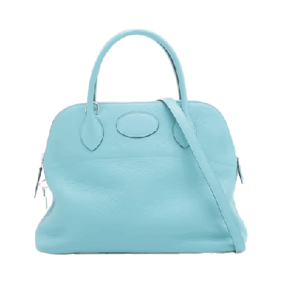 エルメス ボリード31 トリヨンクレマンス ブルーアトール シルバー