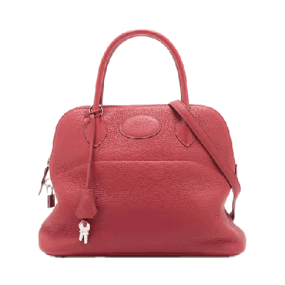 エルメス ボリード31 トリヨンクレマンス ルージュカザック シルバー