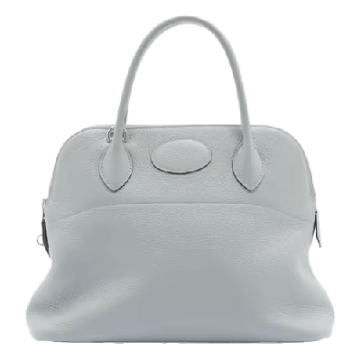 エルメス ボリード31 トリヨンクレマンス ブルーグラシエ シルバー