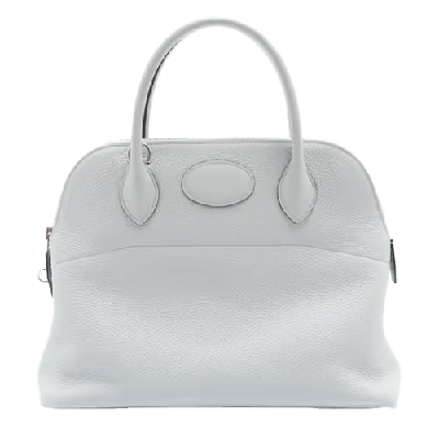 エルメス ボリード31 トリヨンクレマンス ブルーグラシエ シルバー