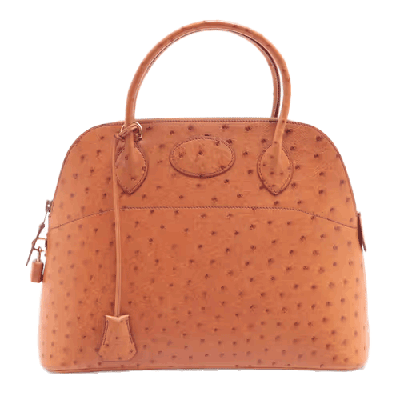 エルメス ボリード31 オーストリッチ チェスナッツ ゴールド