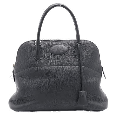 エルメス ボリード31 トリヨンクレマンス 2WAYハンドバッグ ブラック シルバー