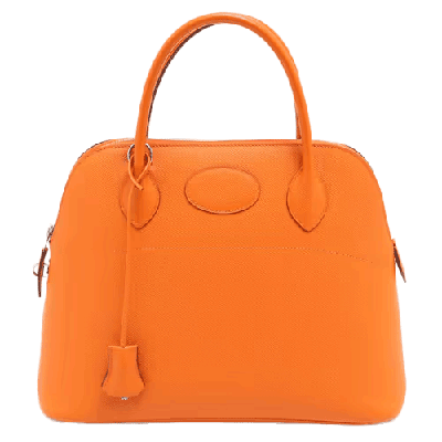 エルメス ボリード31 ヴォーエプソン オレンジ シルバー