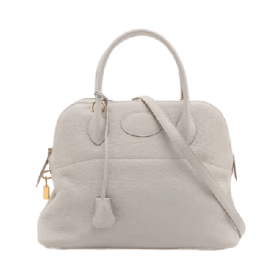 エルメス ボリード31 トリヨンクレマンス パールグレー ゴールド