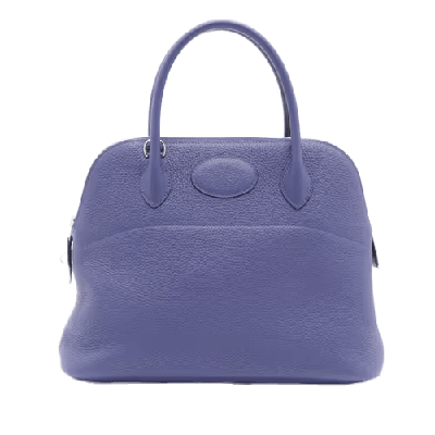 エルメス ボリード31 トリヨンクレマンス ブルーアンクル シルバー