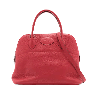 エルメス ボリード31 トリヨンクレマンス ルージュカザック シルバー