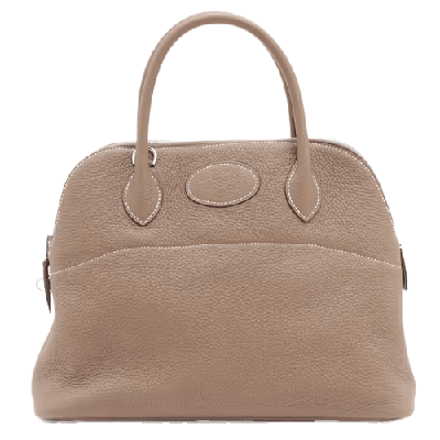 エルメス ボリード31 トリヨンクレマンス 2WAYハンドバッグ エトゥープ シルバー