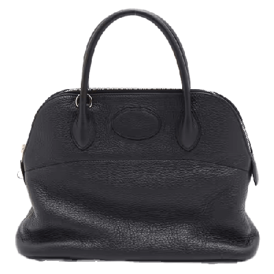 エルメス ボリード31 トゴ 2WAYハンドバッグ ブラック シルバー