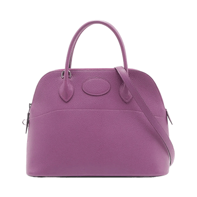 エルメス ボリード31 シェーブル アネモネ シルバー