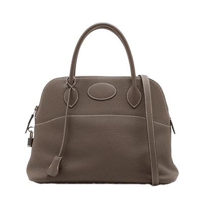 エルメス ボリード31 トリヨンクレマンス エトゥープ シルバー