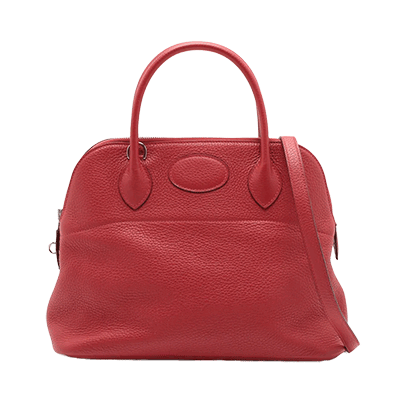 エルメス ボリード31 トリヨンクレマンス ルージュカザック シルバー