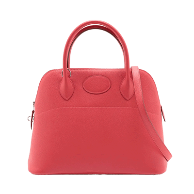 エルメス ボリード31 ヴォーエプソン ルージュトマト シルバー