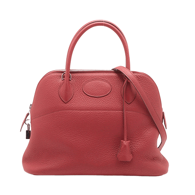 エルメス ボリード31 トリヨンクレマンス ルージュガランス シルバー